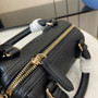Gucci GG Emblem super mini top handle bag 815256 in black leather - Default Title - View 6