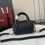 Gucci GG Emblem super mini top handle bag 815256 in black leather - Default Title - View 3