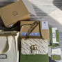 Gucci GG 443497 Marmont small shoulder bag white - Default Title - View 2