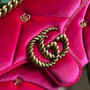 Gucci GG Marmont Small Shoulder Bag 443497 Dark pink velvet