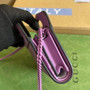 Gucci 701074 GG Marmont top handle card case wallet light purple leather - Default Title - View 3