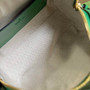 Gucci �?02251 GG Matelassé leather mini bag green