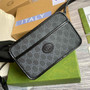 Gucci ‎658572 Mini bag with Interlocking G black leather - 8.9"W x 5.5"H x 2.8"D / black - View 4