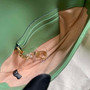 Gucci 746431 GG Marmont matelassé chain mini bag in green leather - Default Title - View 8