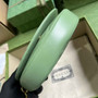 Gucci 746431 GG Marmont matelassé chain mini bag in green leather - Default Title - View 3