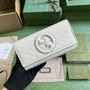 Gucci Blondie continental wallet 760302 in beige leather - Default Title - View 1