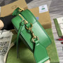 Gucci 702234 GG Matelassé leather shoulder bag Green - Default Title - View 4