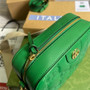 Gucci 702234 GG Matelassé leather shoulder bag Green