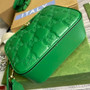 Gucci 702234 GG Matelassé leather shoulder bag Green