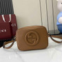 Gucci Blondie mini shoulder bag in brown leather 820429