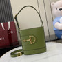 Gucci 73 mini bucket bag, 833665 in green leather