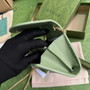 Gucci 725219 Blondie medium chain wallet in green leather