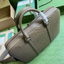 Gucci Jumbo GG Briefcase ‎658573 In Khaki Leather - Default Title - View 7