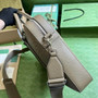 Gucci Jumbo GG Briefcase �?58573 In Khaki Leather