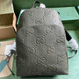 Gucci Large jumbo GG backpack  ‎766932 in Green leather - Default Title - View 1