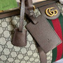 Gucci 724642 Savoy small duffle bag in beige and ebony Supreme - Default Title - View 6