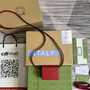 adidas x Gucci card case with Horsebit 702248 Off-white and red leather