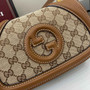 Gucci Blondie mini shoulder bag in dark brown GG canvas 815700 - Default Title - View 3