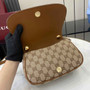 Gucci Blondie mini shoulder bag in dark brown GG canvas 815700