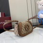 Gucci Blondie mini shoulder bag in dark brown GG canvas 815700