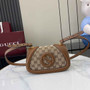 Gucci Blondie mini shoulder bag in dark brown GG canvas 815700