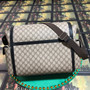 Gucci 495909 GG Supreme diaper bag beige leather