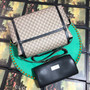 Gucci 495909 GG Supreme diaper bag beige leather