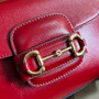 Gucci �?03848 Horsebit 1955 top handle bag red leather