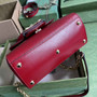 Gucci �?03848 Horsebit 1955 top handle bag red leather