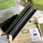 Gucci ‎497985 GG Marmont mini chain bag Black leather - 8"W x 5"H x 1.5"D / Black - View 5