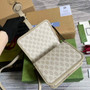 Gucci 671620 Mini shoulder bag with Interlocking G Beige leather - 7.9"W x 6.7"H x 3.1"D / brown - View 8