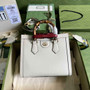 Gucci 702721 Diana Small Tote Bag Beige Leather