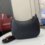 Gucci GG Emblem small shoulder bag 815409 in black GG leather - Default Title - View 3