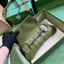 Gucci Horsebit Chain small shoulder bag ‎764339 in green leather - Default Title - View 7