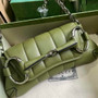 Gucci Horsebit Chain small shoulder bag �?64339 in green leather