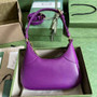 Gucci 731817 Aphrodite small shoulder bag in purple leather