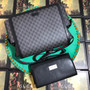 Gucci 495909 GG Supreme diaper bag black leather