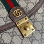 Gucci ‎‎‎�?51055 Ophidia small top handle bag with Web brown