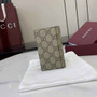Gucci GG Emblem bi-fold card case, 821209 in beige fabric - Default Title - View 3