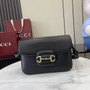 Gucci Horsebit 1955 Aura small shoulder bag, 847063 black leather - Default Title - View 1