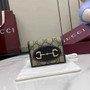 Gucci Horsebit 1955 card case wallet, 621887 in black fabric