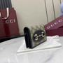 Gucci Horsebit 1955 card case wallet, 621887 in black fabric