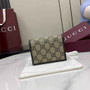 Gucci Horsebit 1955 card case wallet, 621887 in black fabric