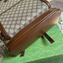 Gucci �?04017 Backpack with Interlocking G Beige GG Supreme canvas