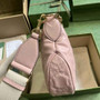 Gucci ‎739709 GG Matelassé small shoulder bag in pink leather - Default Title - View 4