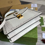 Gucci 651055 Ophidia small GG top handle bag ‎‎‎Crocodile white