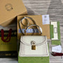 Gucci 651055 Ophidia small GG top handle bag ‎‎‎Crocodile white - Default Title - View 2