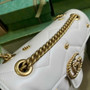 Gucci GG Marmont Small Shoulder Bag 443497 Beige Matelassé Leather