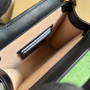 Gucci �?99756 GG Marmont top handle mini bag black leather