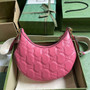 Gucci �?39709 GG Matelassé small shoulder bag in plum leather